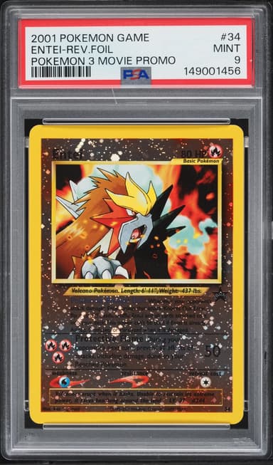 Pokemon Movie 3 Promo Reverse Holo Entei #34