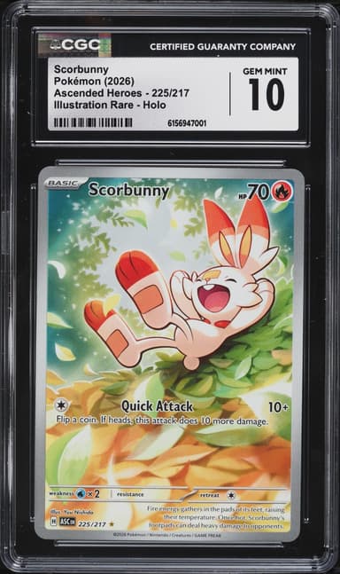 Pokemon Mega Evolution Ascended Heroes IR Scorbunny #225