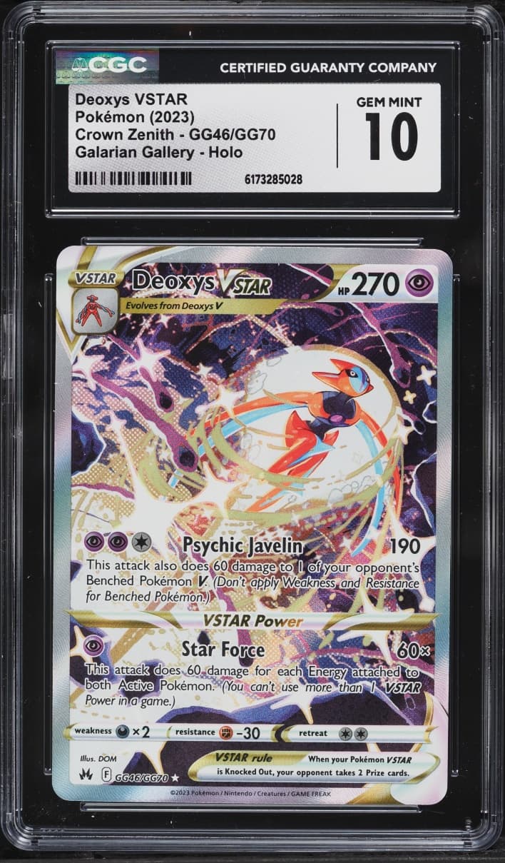 Pokemon Sword & Shield Crown Zenith Full Art Deoxys VSTAR #GG46