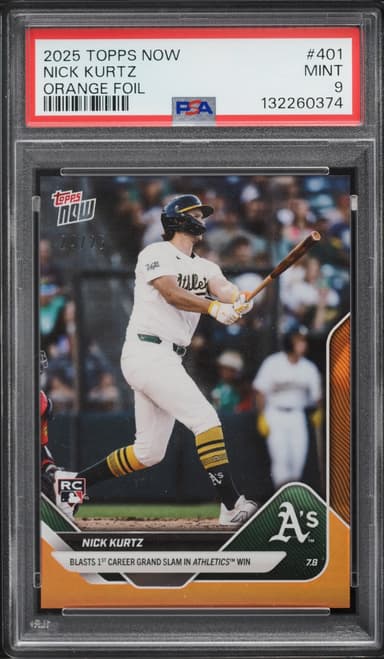 Topps Now Orange Foil Nick Kurtz ROOKIE /25 #401