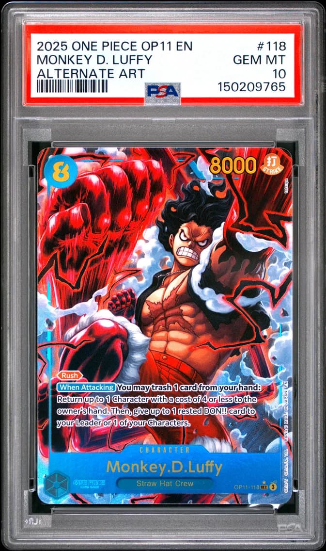 2025 #118 Monkey D. Luffy PSA 10