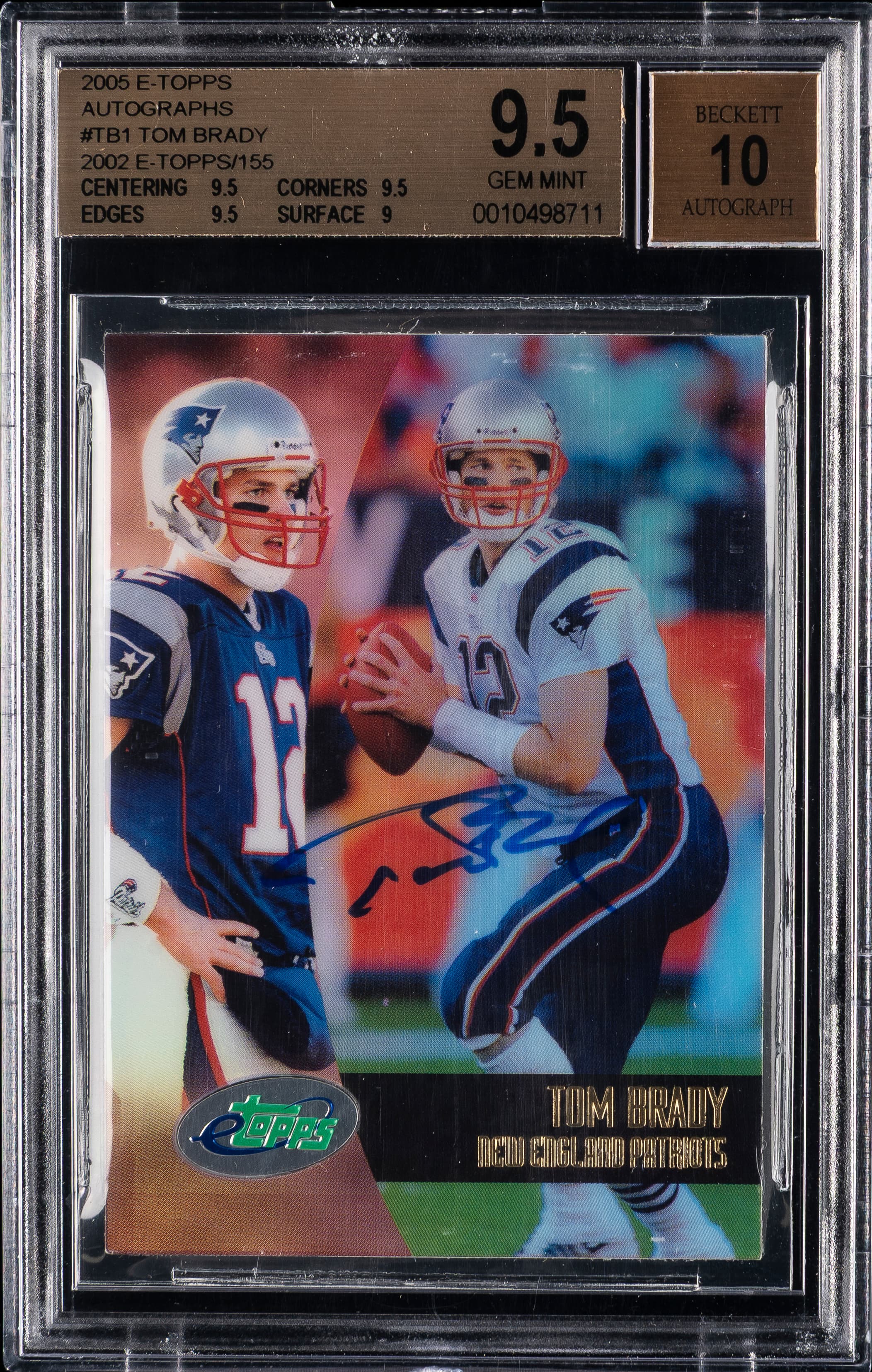 Tom Brady 2002 eTopps/155