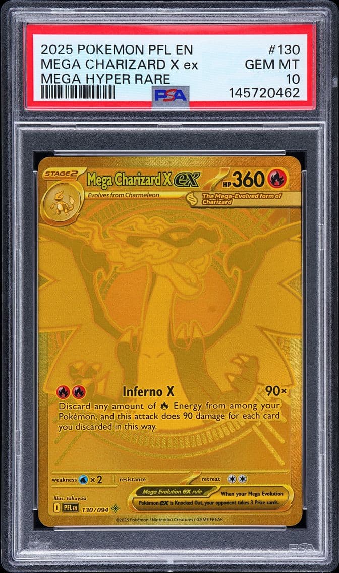 2025 #130 Mega Charizard X EX PS