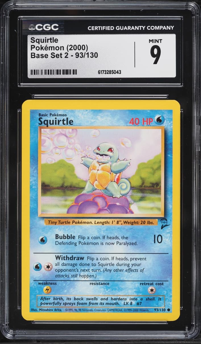 Pokemon Base Set 2 Squirtle #93