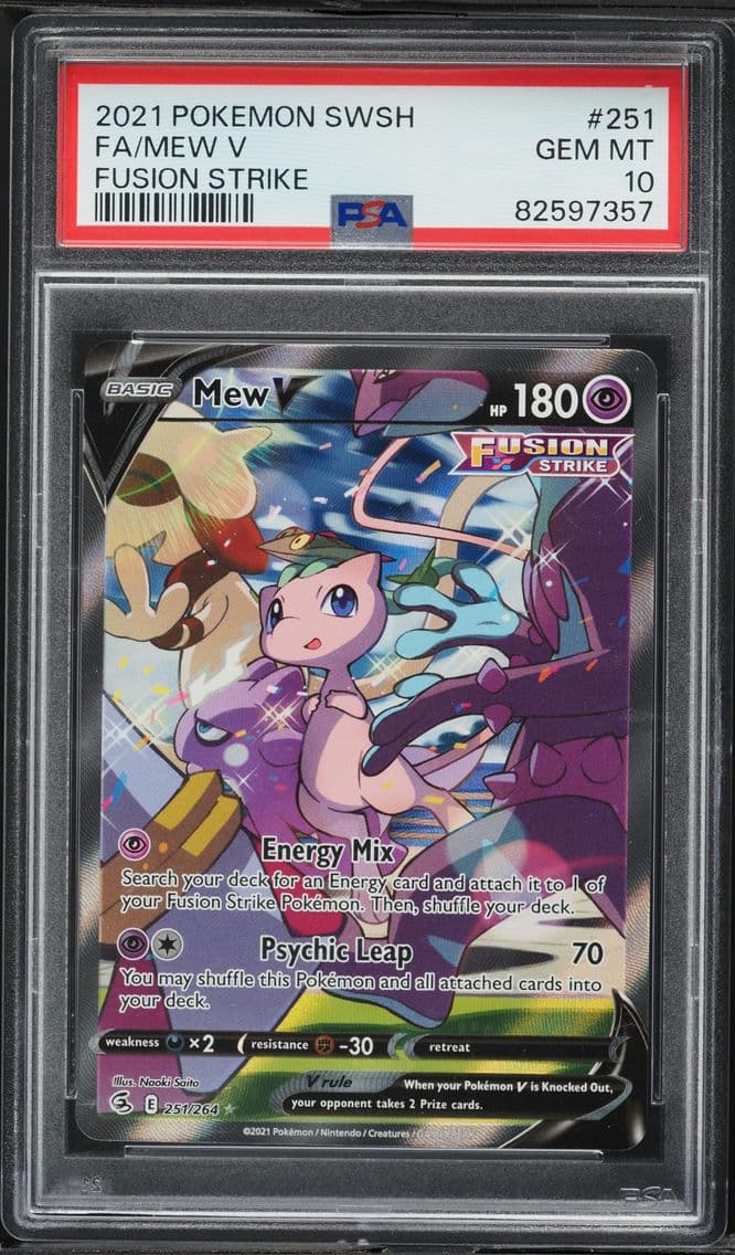 2021 #251 Full Art/Mew V PSA 10