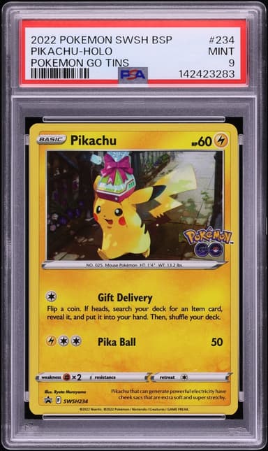 Pokemon Sword & Shield Promo GO Holo Pikachu #234