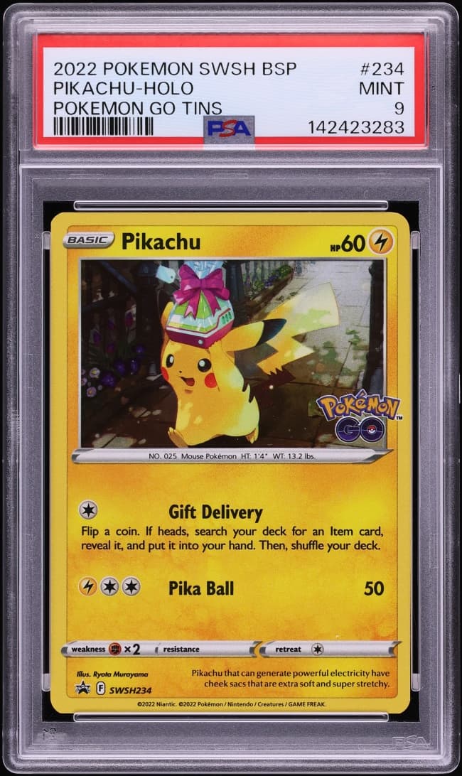 Pokemon Sword & Shield Promo GO Holo Pikachu #234