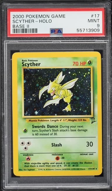 Base Set 2 Holo Scyther MINT