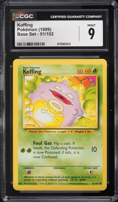Pokemon Base Set Koffing #51