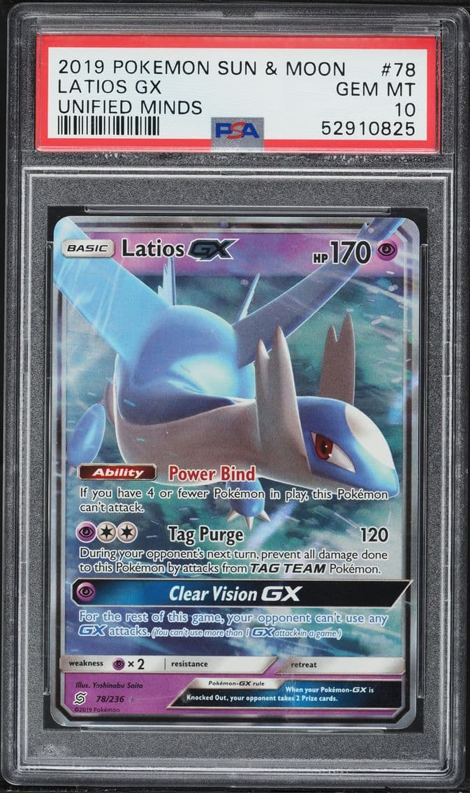 2019 #78 Latios GX PSA 10 Sun &