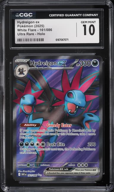 Pokemon Scarlet & Violet White Flare Full Art Hydreigon Ex #161