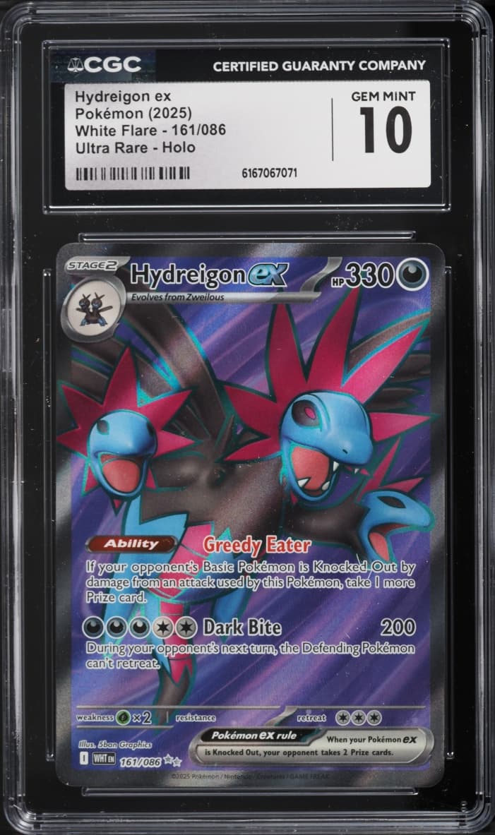 Pokemon Scarlet & Violet White Flare Full Art Hydreigon Ex #161
