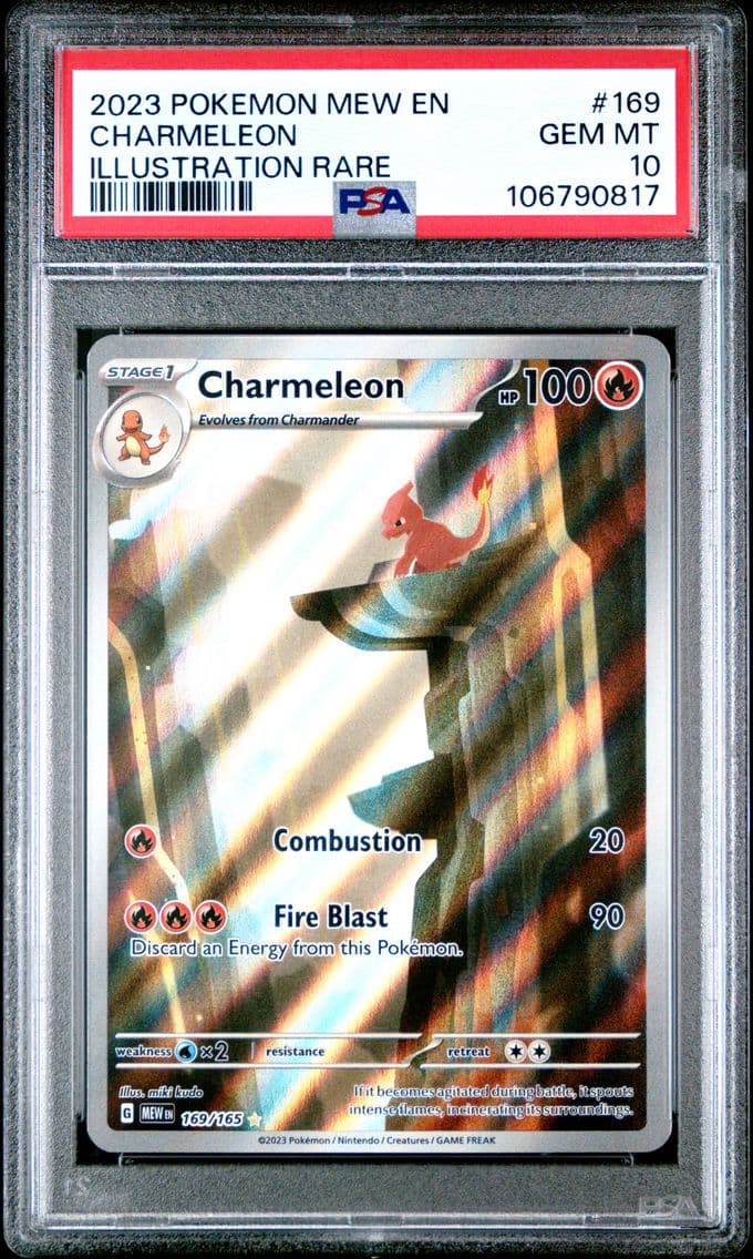 2023 #169 Charmeleon PSA 10 Mew 
