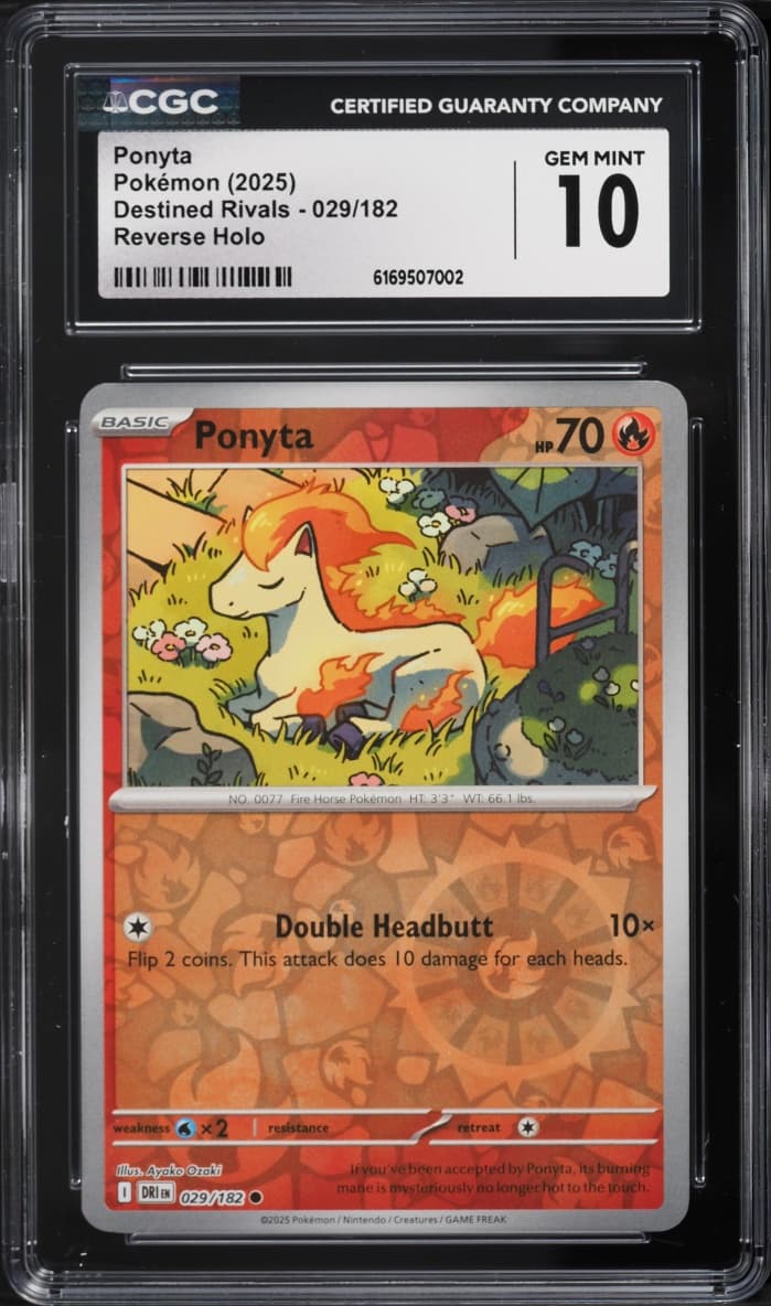 Pokemon SV Destined Rivals Reverse Holo Ponyta #29