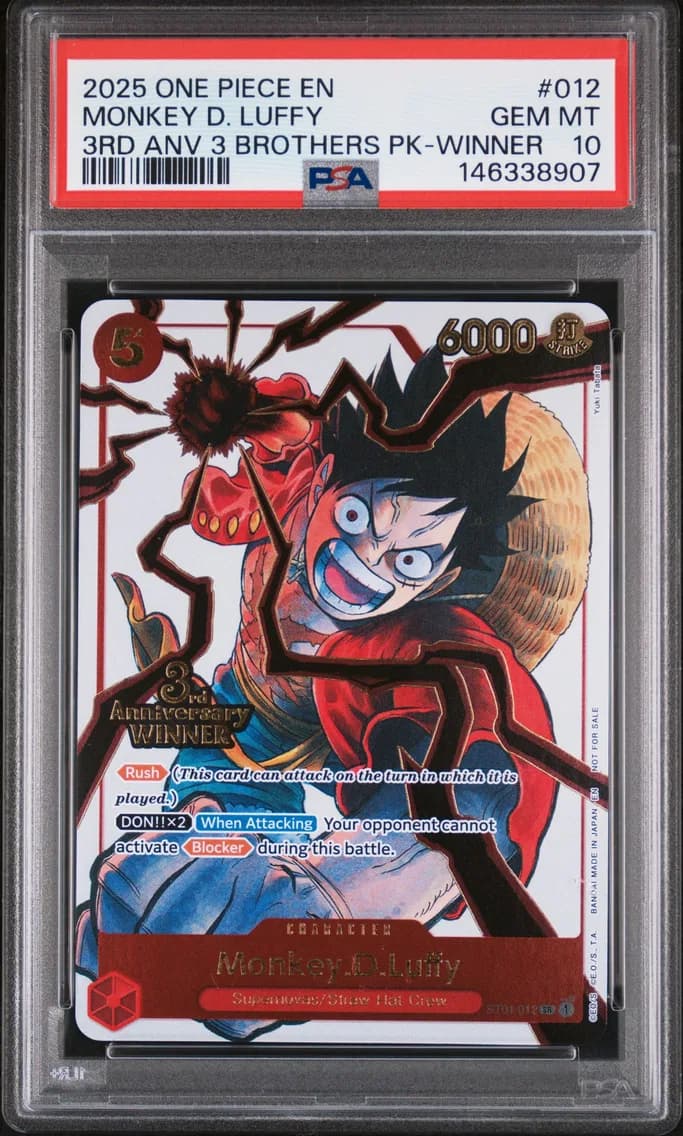 2025 #012 Monkey D. Luffy PSA 10