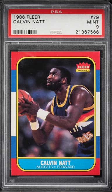 Fleer Basketball Calvin Natt #79