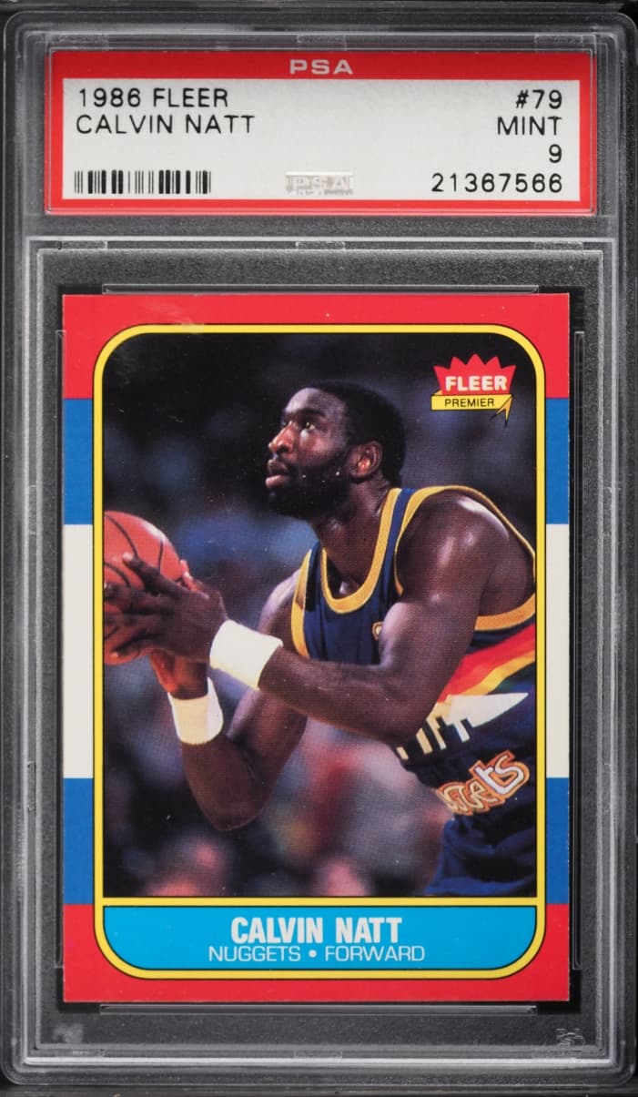 Fleer Basketball Calvin Natt #79