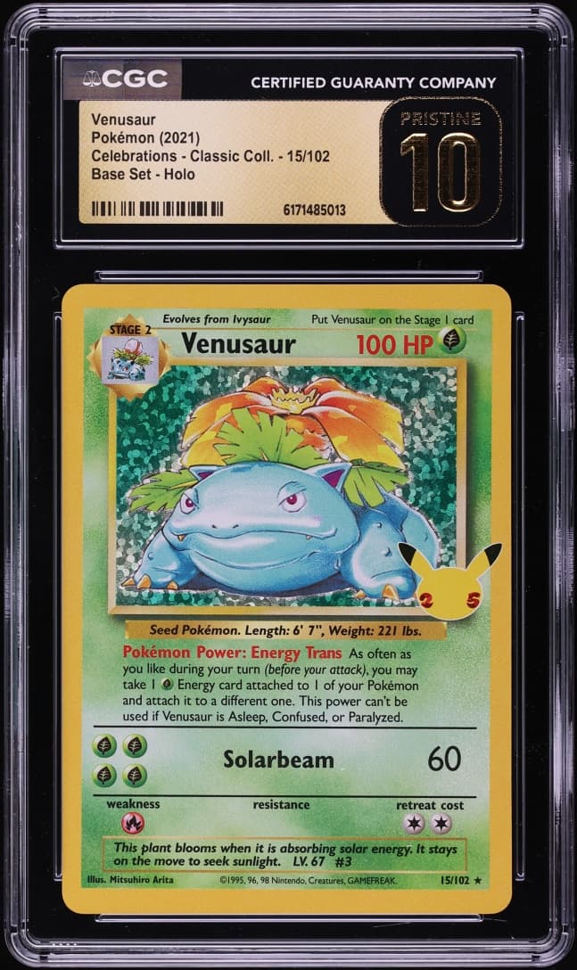 Pokemon Sword & Shield Celebrations Classic Collection Holo Venusaur #15