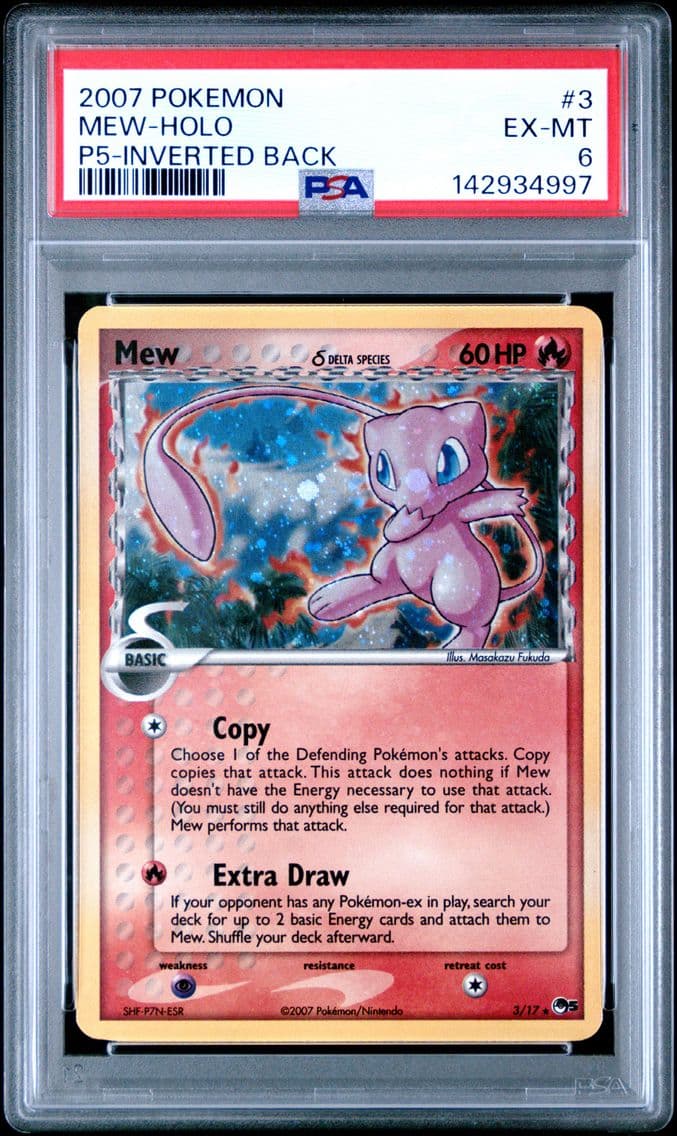 2007 #3 Mew-Holo PSA 6 Pop Serie