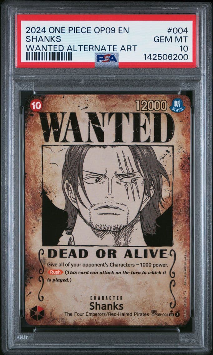 2024 #004 Shanks PSA 10 One Piec