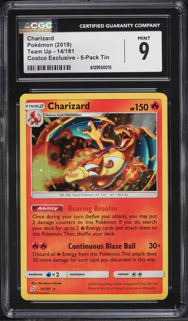 Pokemon Sun & Moon Team Up Costco Exclusive Charizard #14