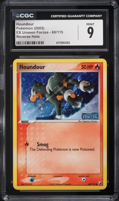 Pokemon EX Unseen Forces Reverse Holo Houndour #60