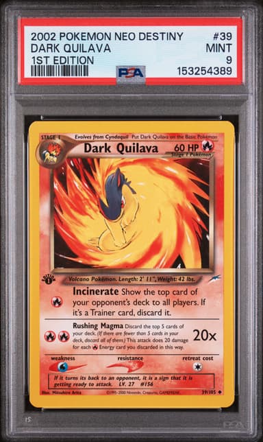 Dark Quilava 1st Edition