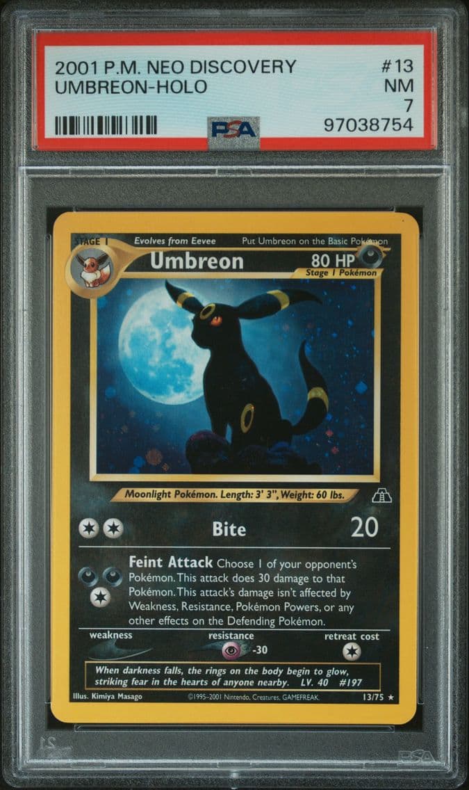2001 #13 Umbreon-Holo PSA 7 Neo