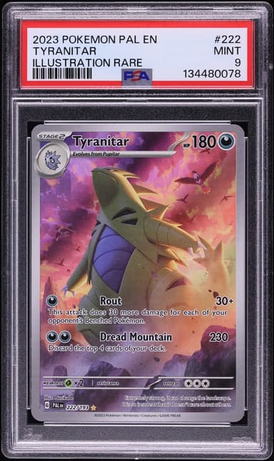 Pokemon Scarlet & Violet Paldea Evolved IR Tyranitar #222