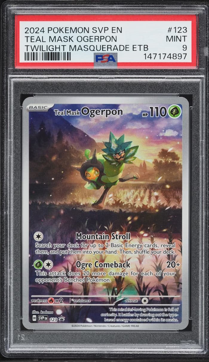Pokemon SV Promo Twilight Masquerade ETB Alt Art Teal Mask Ogerpon #123