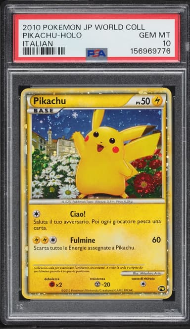Pokemon Italian World Collection Holo Pikachu