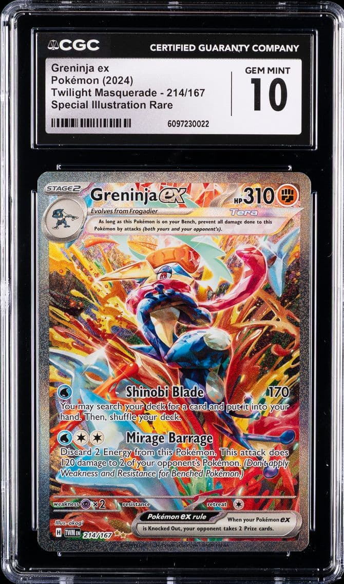 2024 #214 Greninja EX CGC 10 Twm