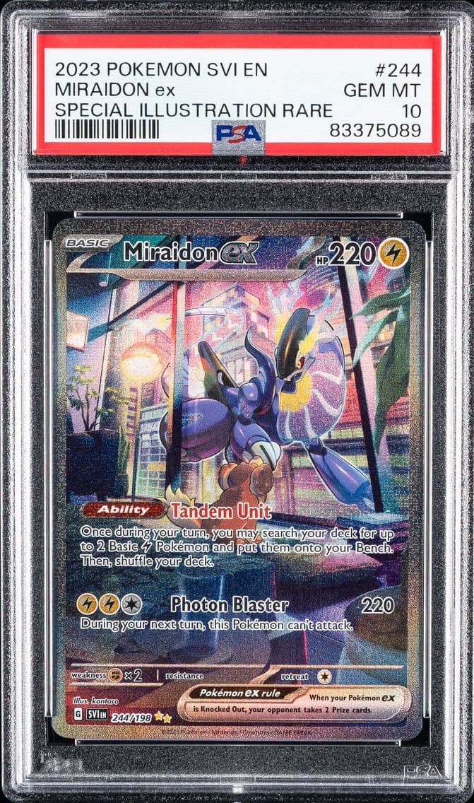 2023 #244 Miraidon EX PSA 10 Svi