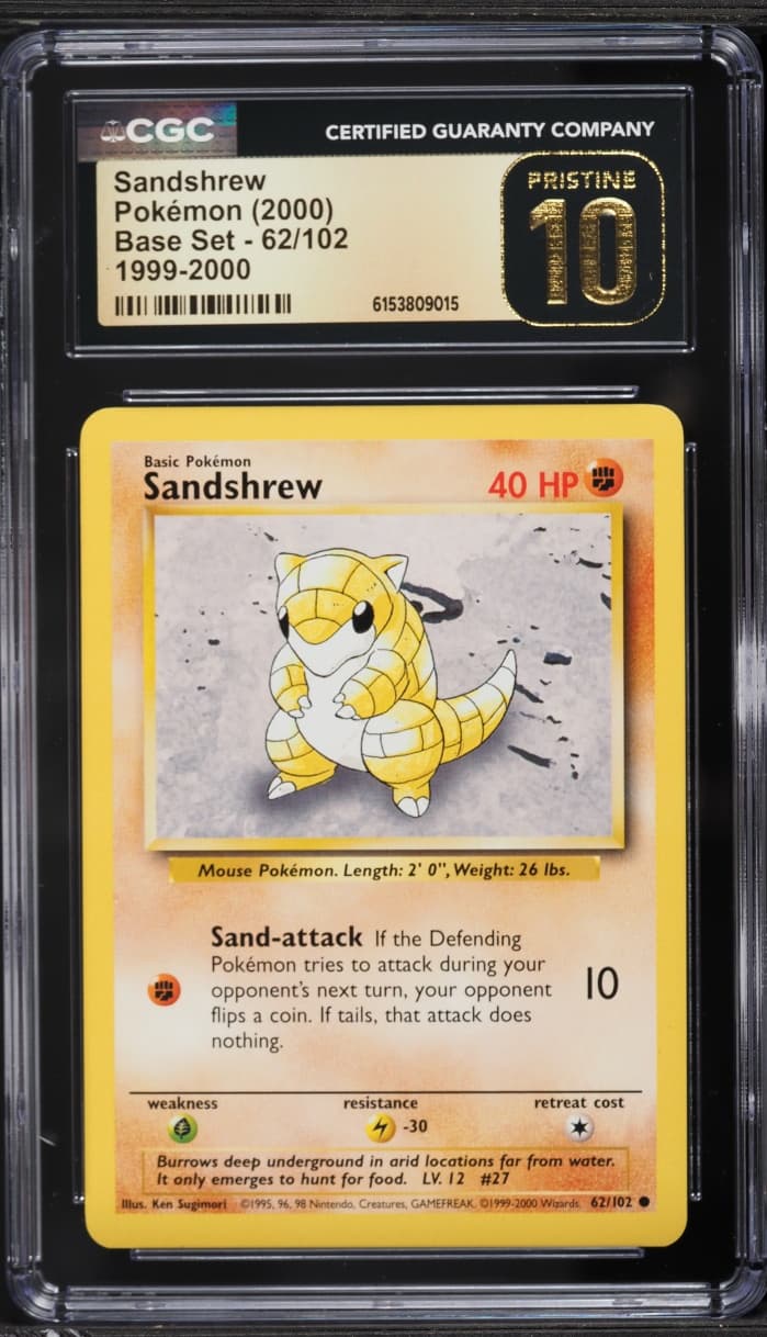 1999-2000 Pokemon Base Set Sandshrew #62
