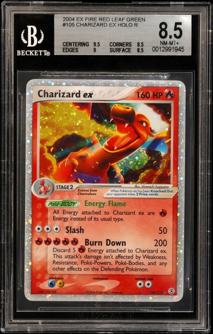 2004 #105 Charizard EX HOLO R BG