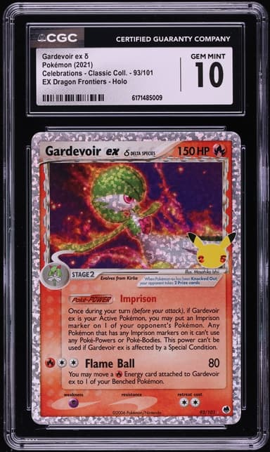 Pokemon Sword & Shield Celebrations Classic Collection Holo Gardevoir EX #93