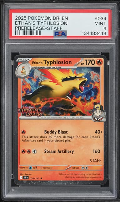 Pokemon Scarlet & Violet Destined Rivals Prerelease Staff Ethan's Typhlosion #34