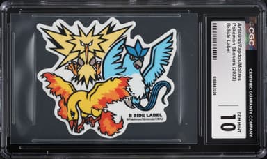 Pokemon Japanese Stickers B-Side Label Articuno & Zapdos & Moltres