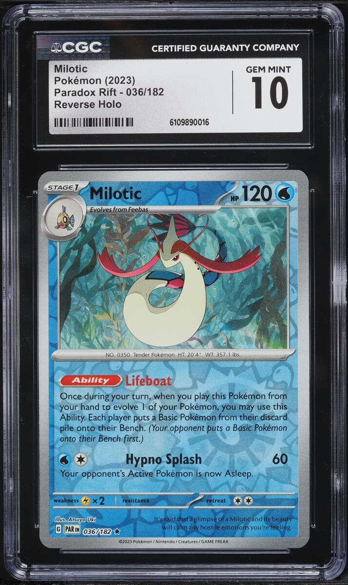 Pokemon Scarlet & Violet Paradox Rift Reverse Holo Milotic #36