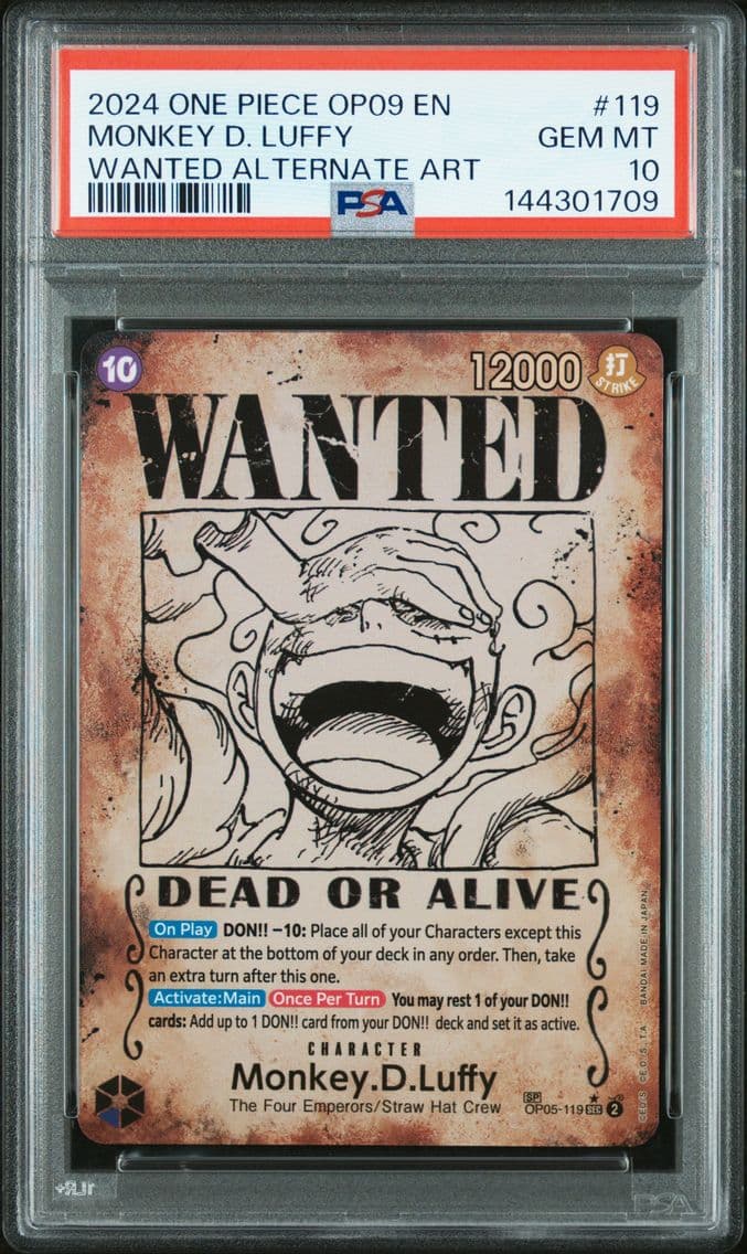 2024 #119 Monkey D. Luffy PSA 10