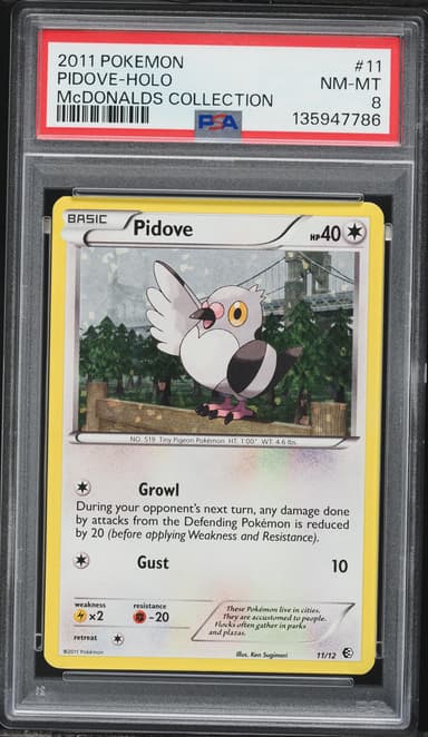 Pokemon McDonald's Collection Holo Pidove #11