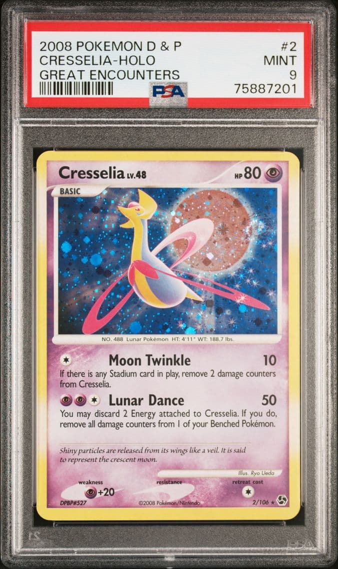 2008 #2 Cresselia-Holo PSA 9 Dia