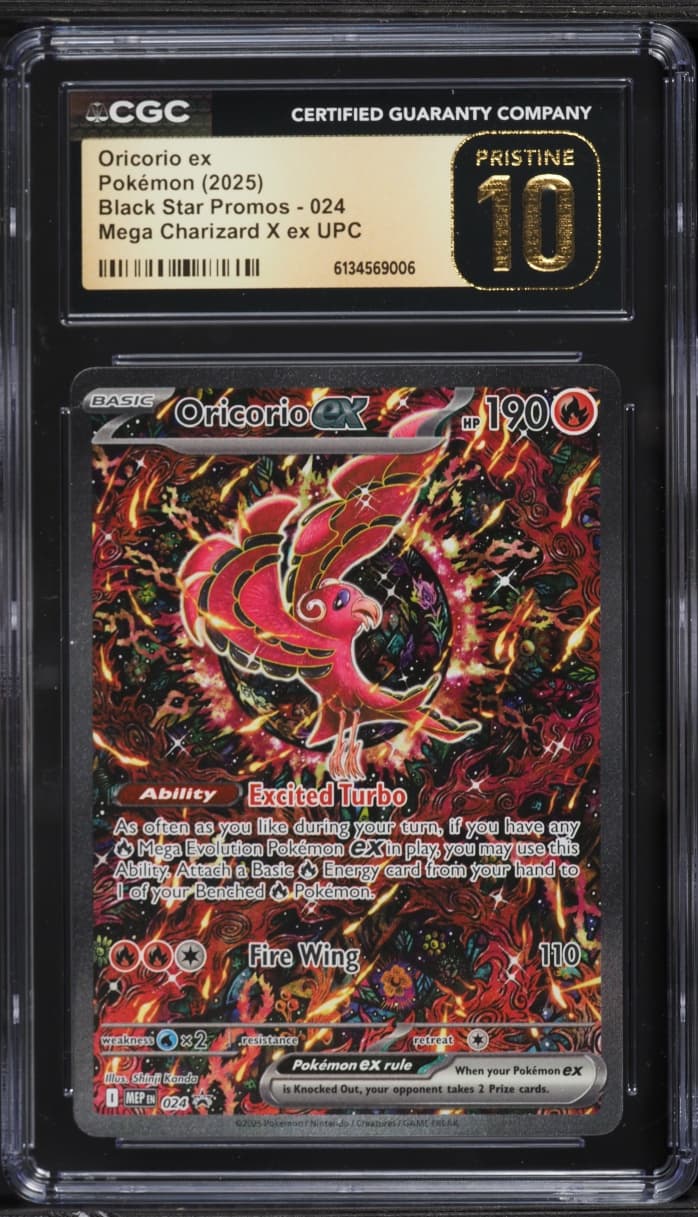Pokemon Mega Evolution Promo Ultra Premium Alt Art Oricorio EX #24