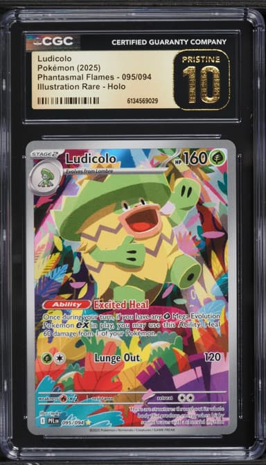 Pokemon Mega Evolution Phantasmal Flames IR Ludicolo #95