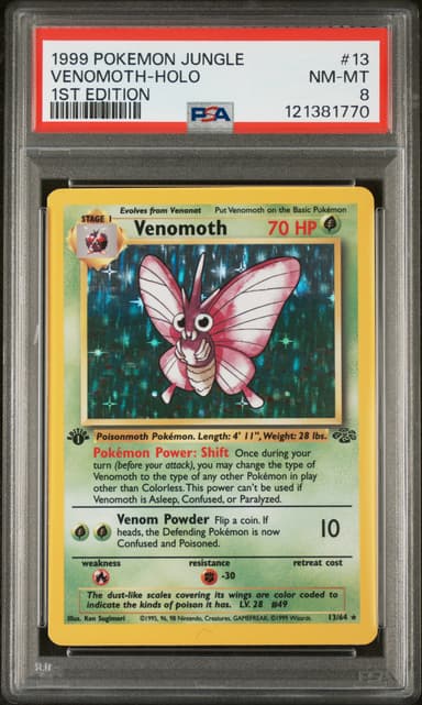 Venomoth-Holo 1st Edition