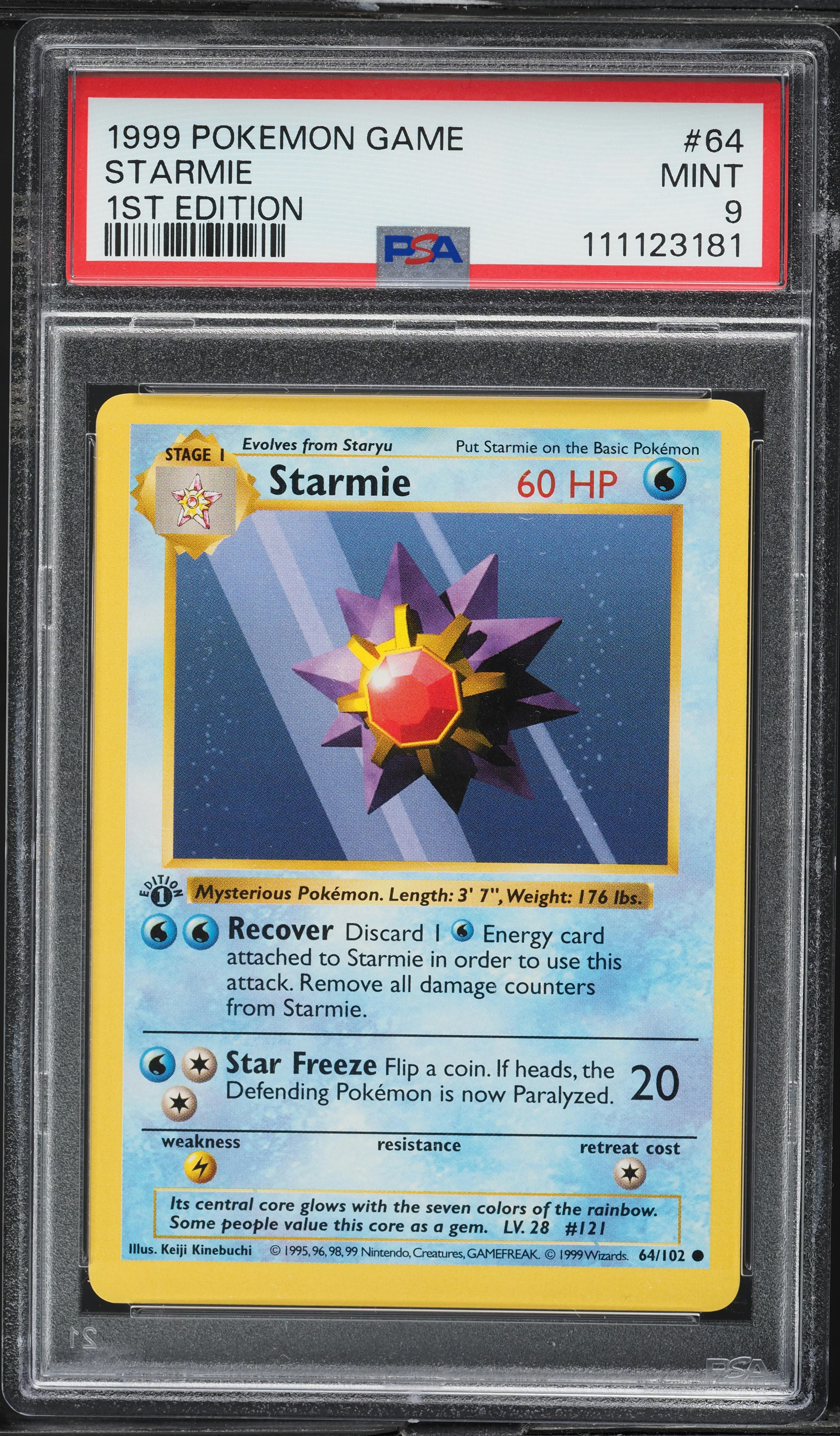 Starmie 1st Edition