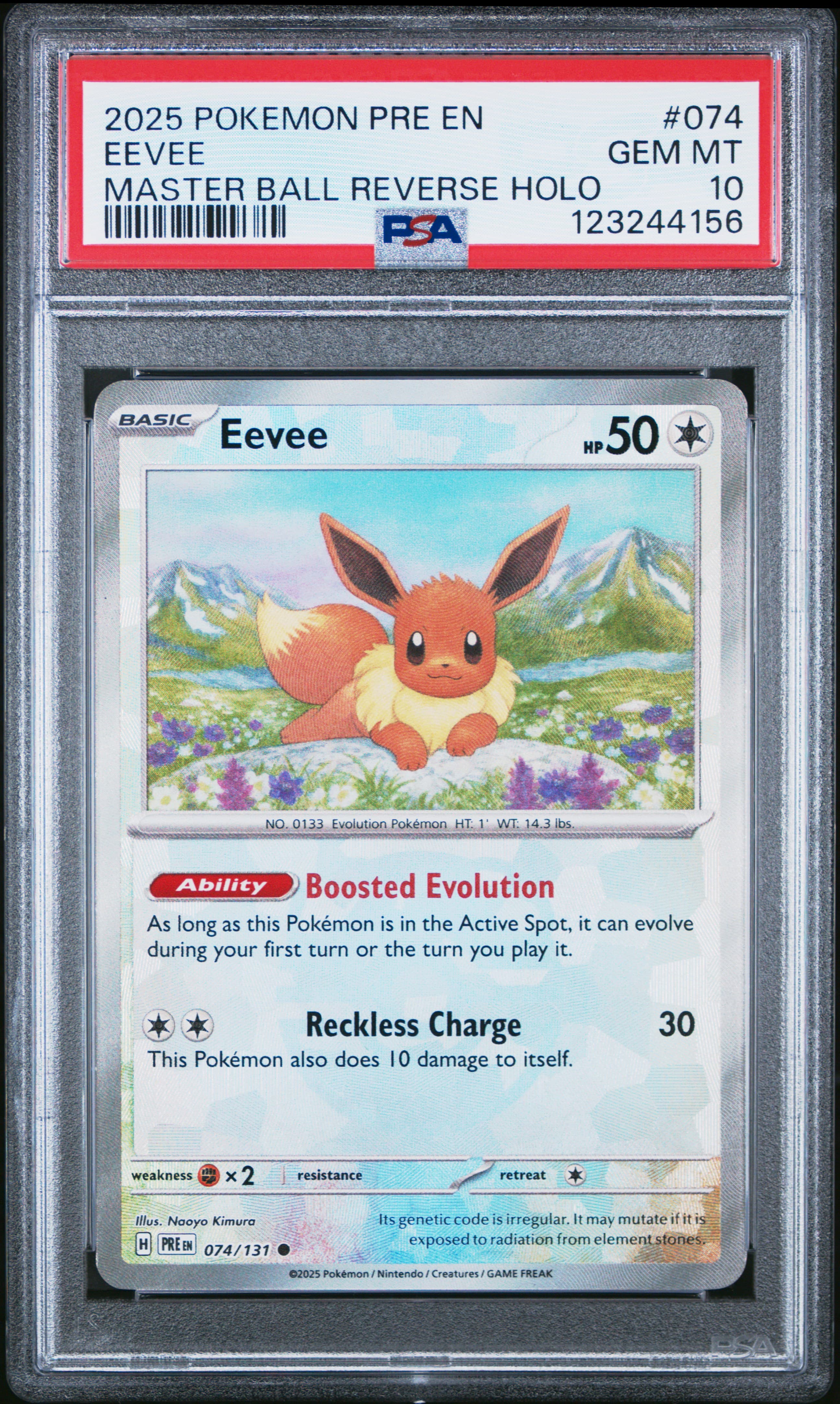 Eevee Master Ball Reverse Holo