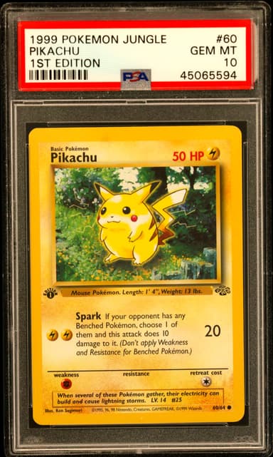 Pikachu 1st Edition