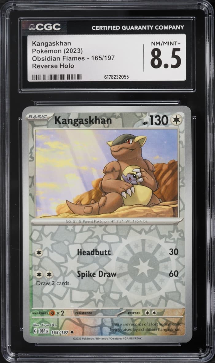 Pokemon Scarlet & Violet Obsidian Flames Reverse Holo Kangaskhan #165