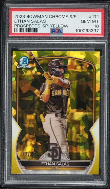 Bowman Chrome Sapphire Yellow Ethan Salas PROSPECT /50 #BCP-171